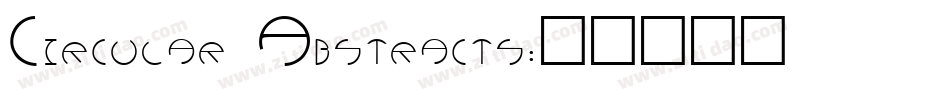 Circular Abstracts字体转换